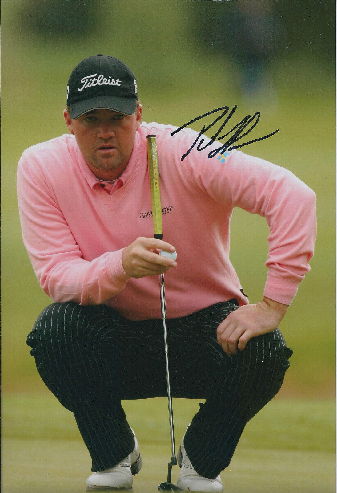 Peter HANSON SIGNED Autograph 12x8 Photo Poster painting AFTAL COA BMW Masters Winner Golf