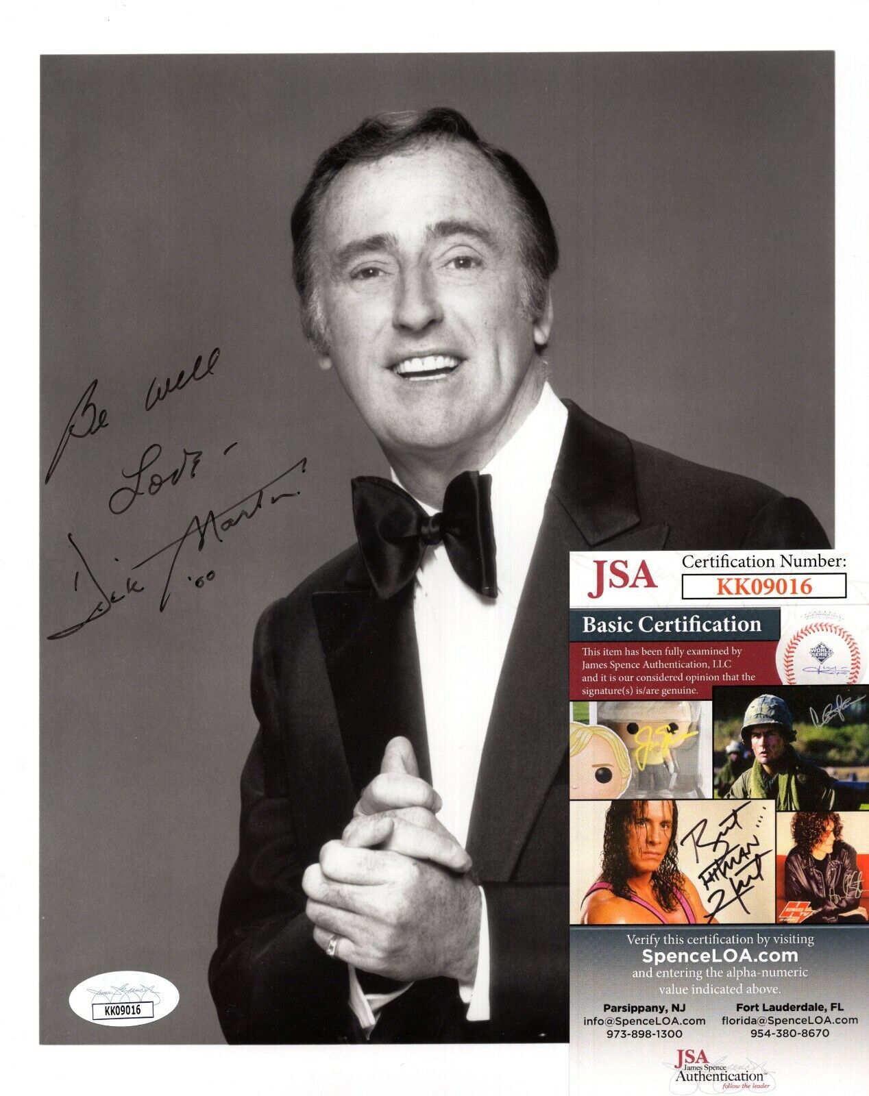 Dick Martin Comedian Hand Signed Autograph 8x10 Photo Poster painting with JSA COA