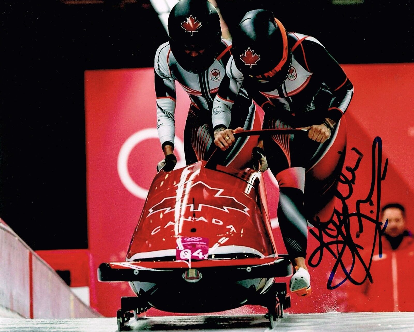 Kaillie Humphries Hand Signed Autograph 8x10 Photo Poster painting In Person Proof Bobsled