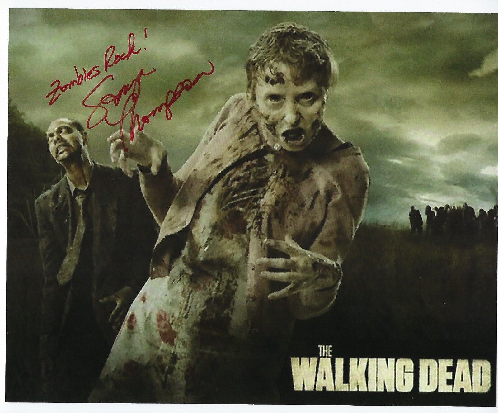 Sonya Thompson - The Walking Dead signed Photo Poster painting