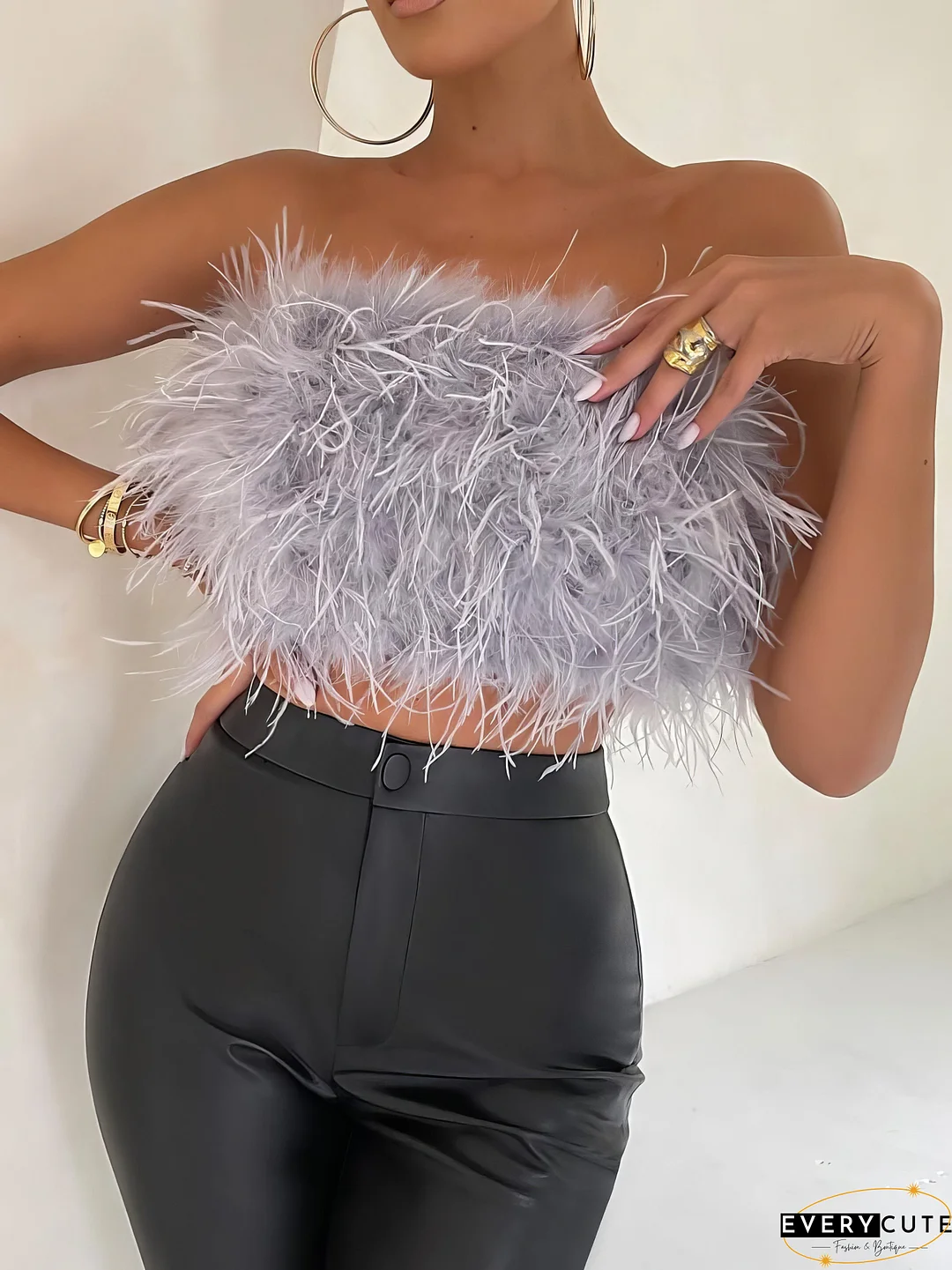 Refined Feather Top