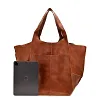 Sac fourre-tout en cuir surdimensionn&eacute;
