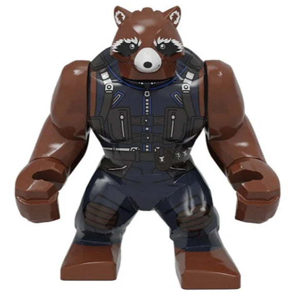 Rocket Raccoon Custom Marvel Superhero Large Minifigure Minifigure Bricks monstertoys