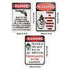 3PCS Warning Shot - Metal Tin Signs Set(8*12Inch/12*16Inch)