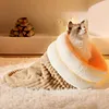 Cat Sleeping Bag Warm Funny Tunnel Cat Nest Cat Bed for 5-8kg Cats Pet Supplies