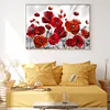(Big Size)Poppy - 11CT Stamped Cross Stitch - 60*40cm - Flower