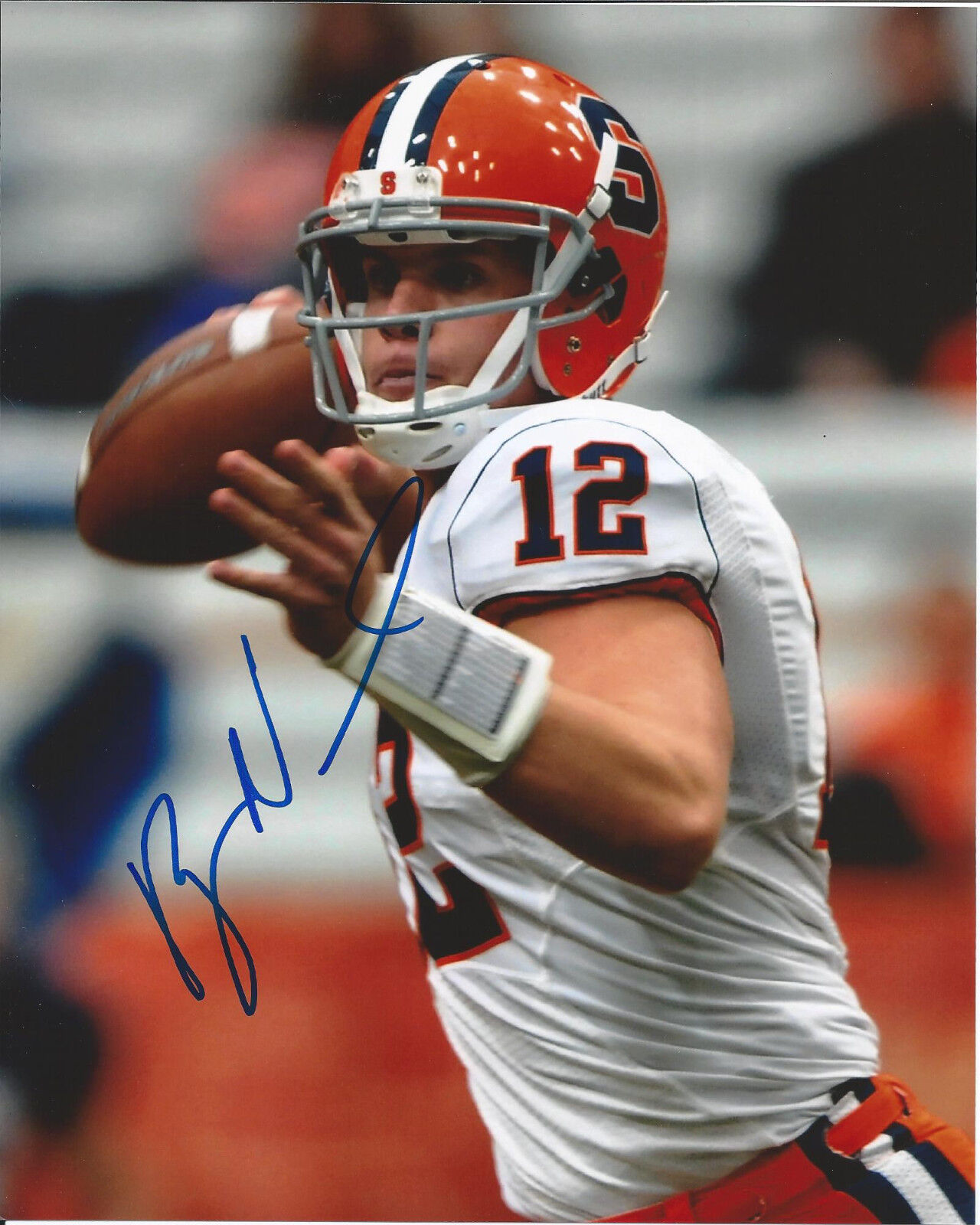 SYRACUSE RYAN NASSIB SIGNED 8X10 Photo Poster painting W/COA QUARTERBACK NFL DRAFT A