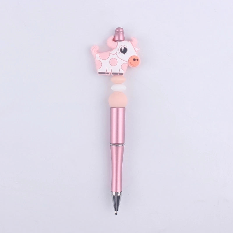 1 Piece Animal Class Learning Daily Plastic Silica Gel Cartoon Style Cute Gel Pen