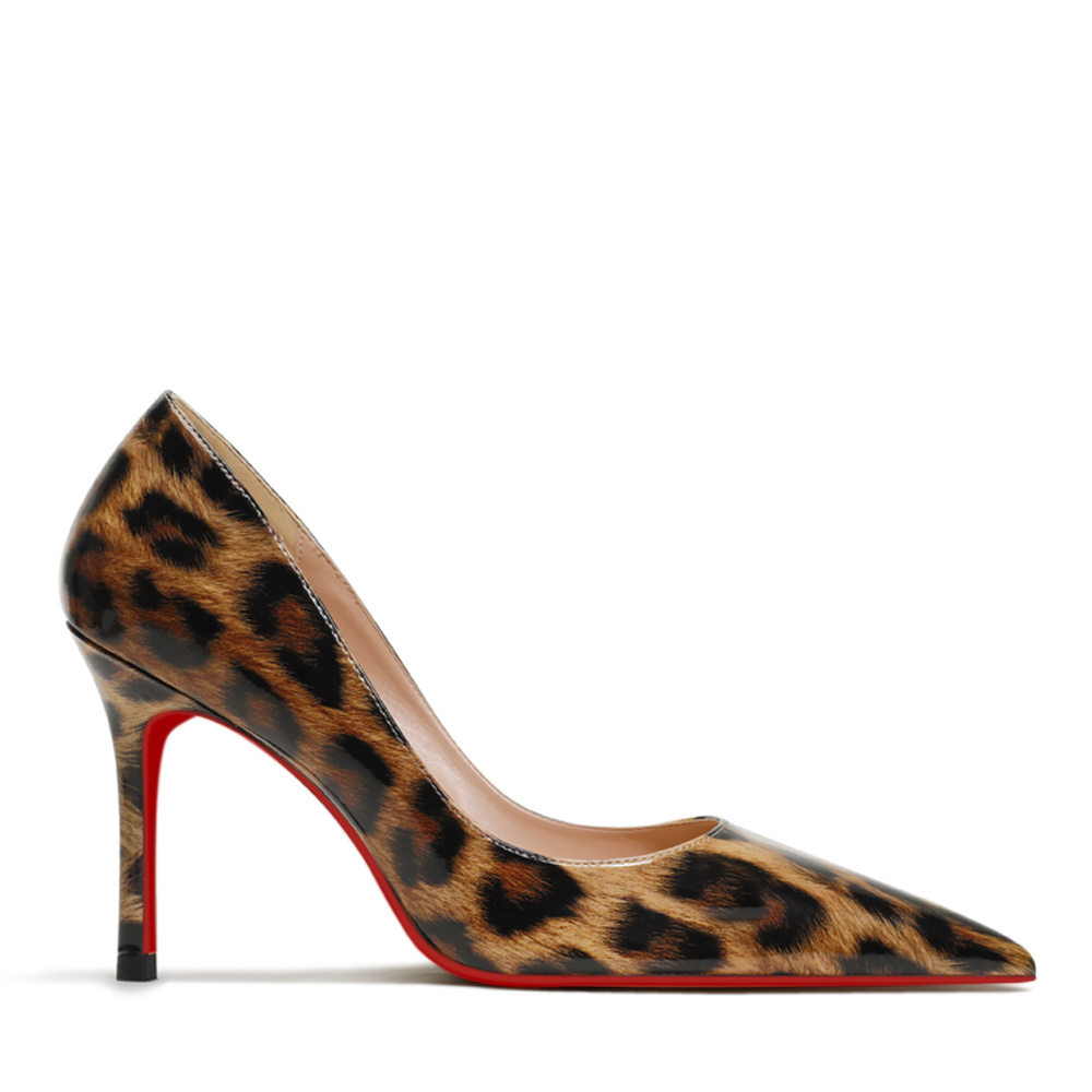 Classic 3.5" Middle Heels Red Bottom Shoes Women Daily  Pumps-MERUMOTE