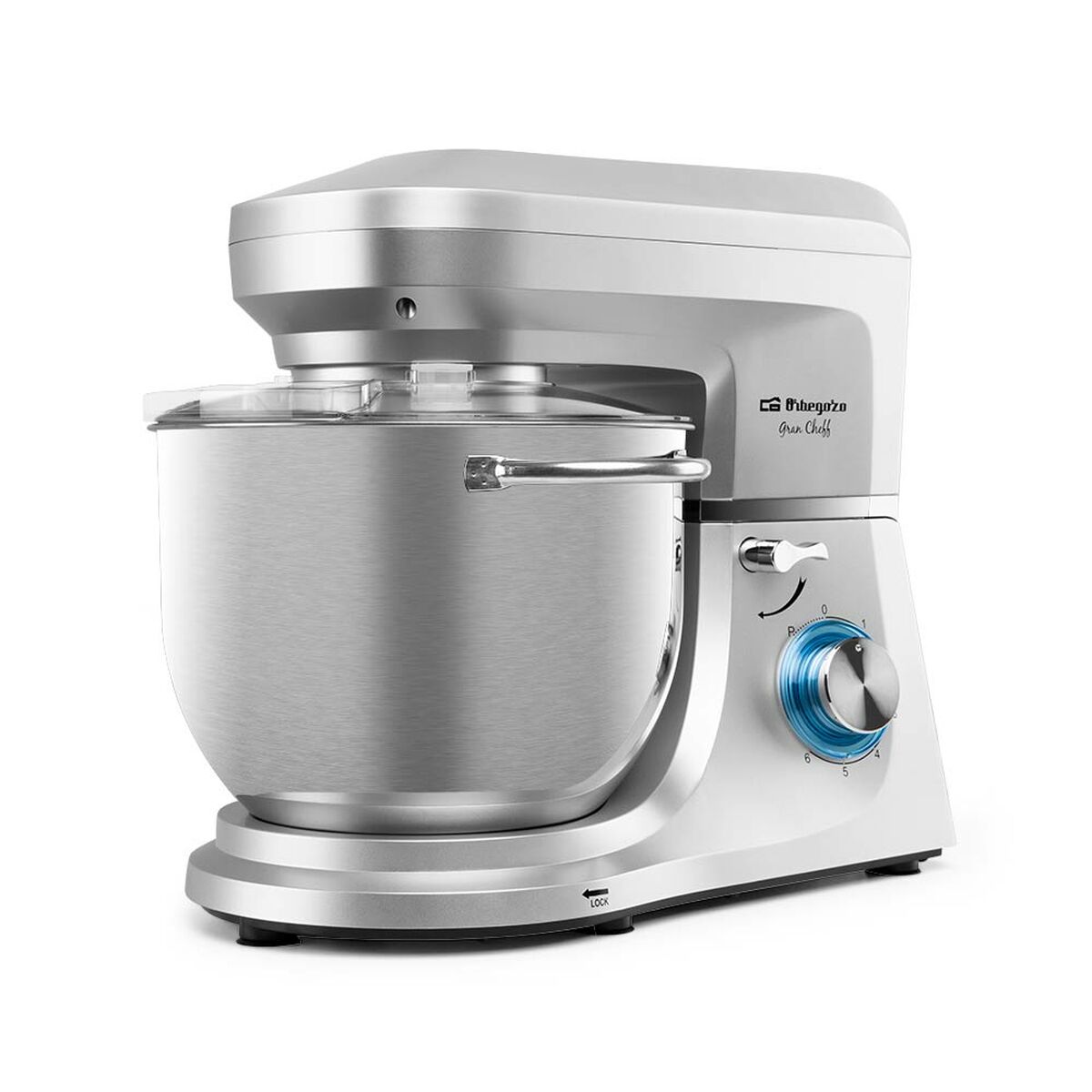 Mixer-Kneader with Bowl Orbegozo 17756 ORB Silver 1800 W