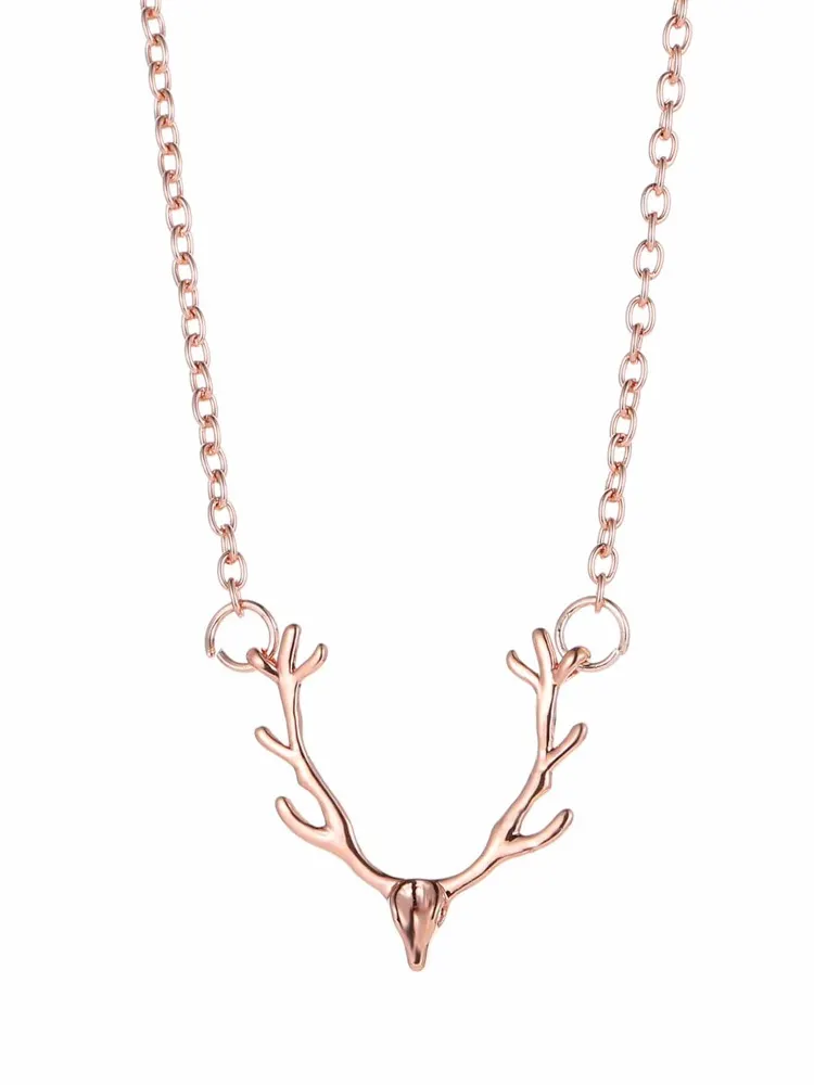 Deer Pendant Chain Necklace