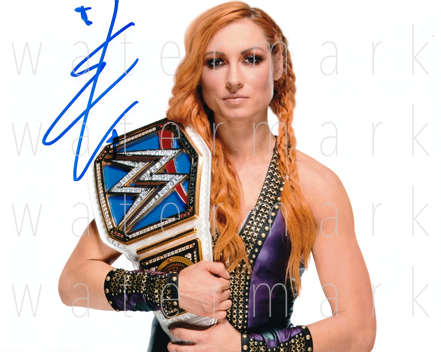 WWE Becky Lynch signed 8x10 sexy hot 8X10 Photo Poster painting picture poster autograph RP