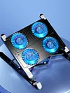 Laptop Cooling Fan with 2/4 Fans Foldable RGB 7 Height for 11-17.3 Inch Notebook