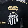 2025/2026 Player Version Santos Home New Ads Black Football Shirt 1:1 Thai Quality