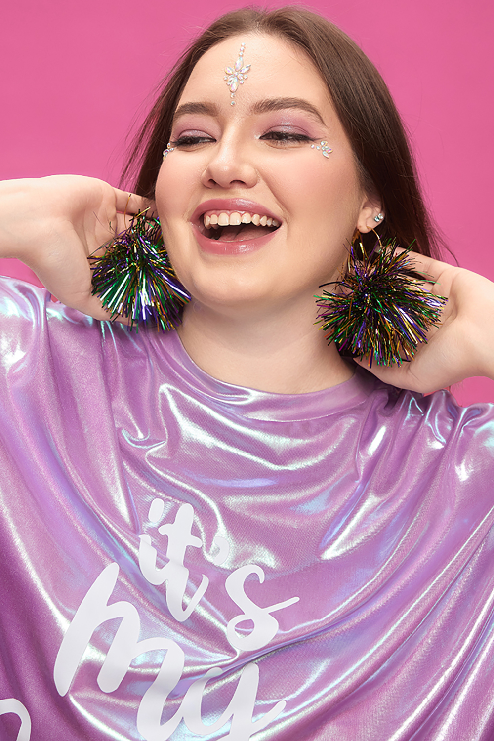Festival Sparkling Firework Ball Earrings
