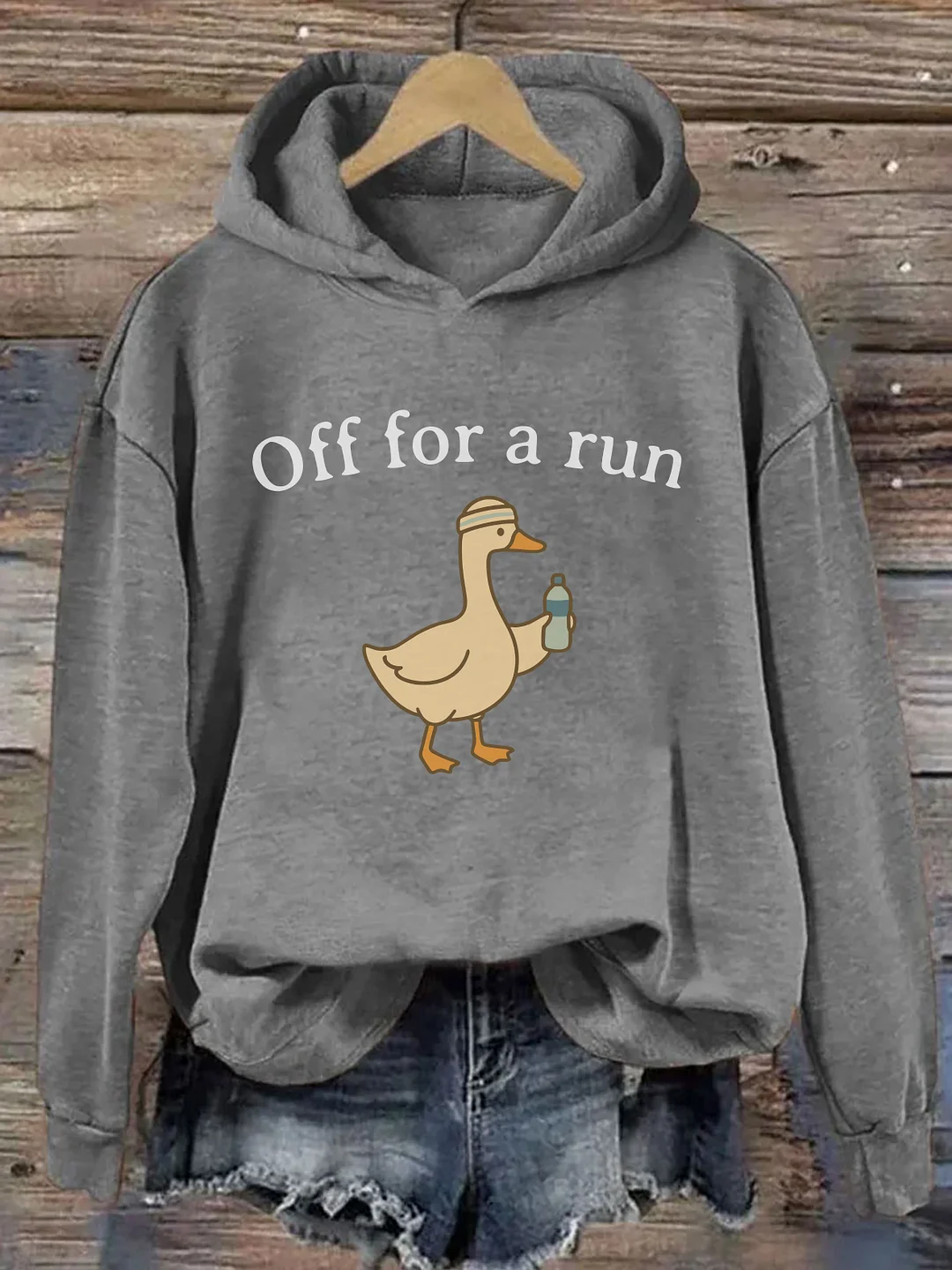 Off For A Run Goose Hoodie