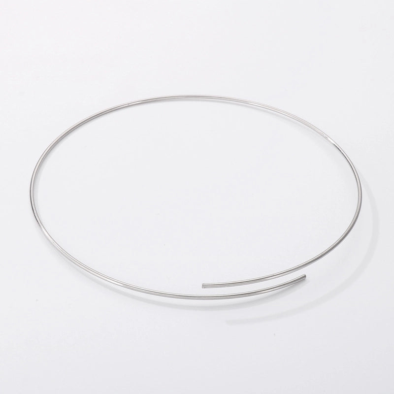 10 Pieces Minimalist Round Stainless Steel 18K Gold Plated Choker