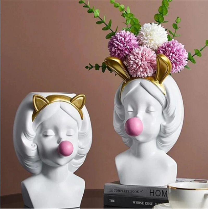 Bubble Gum Girl Vase
