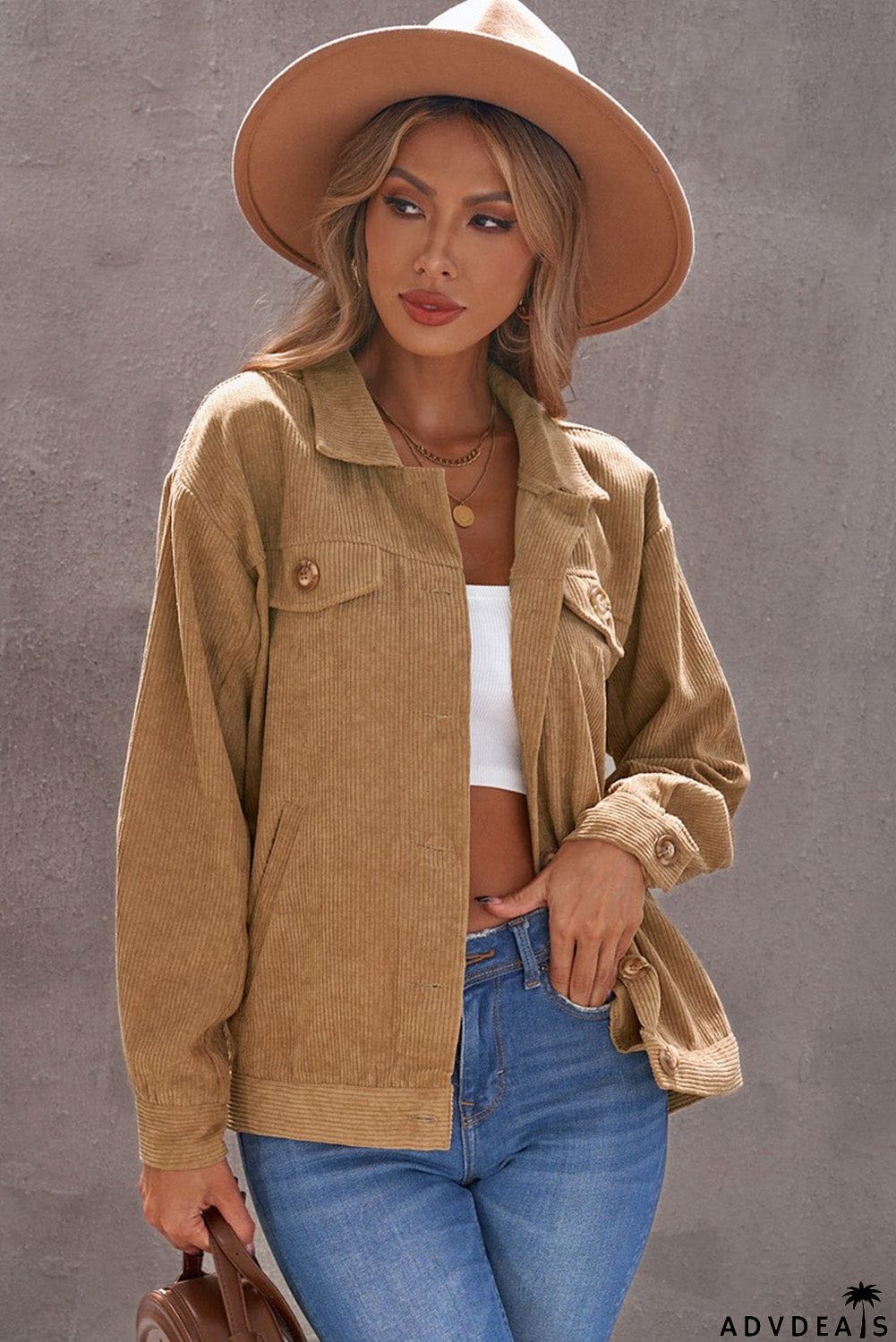 Khaki Corduroy Jacket
