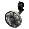 Portable Car Fan with Strong Suction and 3 Speeds Rechargeable Dashboard Cooling Air Wall Fan for Sedan SUV RV Auto Vehicles Home Windshield