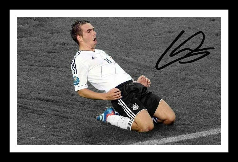 Philipp Lahm - Germany Autograph Signed & Framed Photo Poster painting