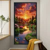 (Big Size) Luoxia Landscape - 11CT Stamped Cross Stitch 40*70cm/15.75*27.56in