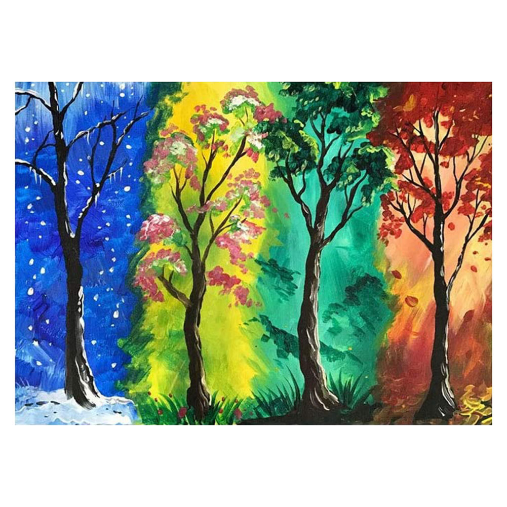 

Tree - 11CT Stamped Cross Stitch - 40*50CM, 501 Original