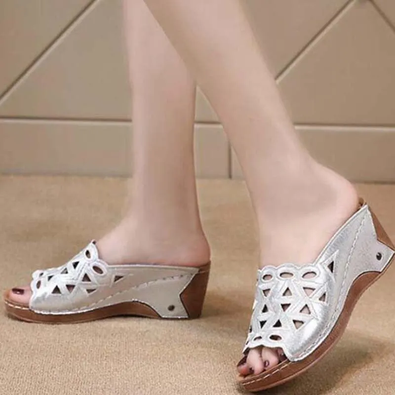 Summer Women Sandals Designer Shoes Woman Thick Sole Platform Sandals Woman Comfortable Ladies Sandals Beach Femmes Chaussures