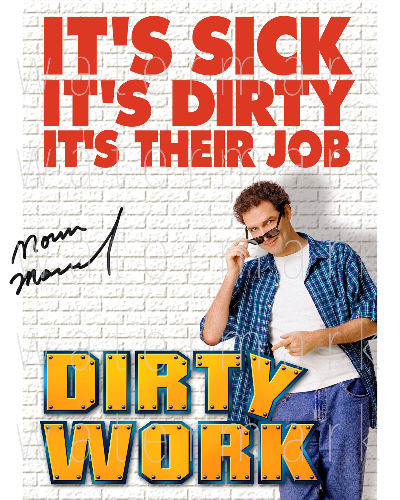 Norm Macdonald Dirty Work signed 8X10 print Photo Poster painting picture poster autograph RP