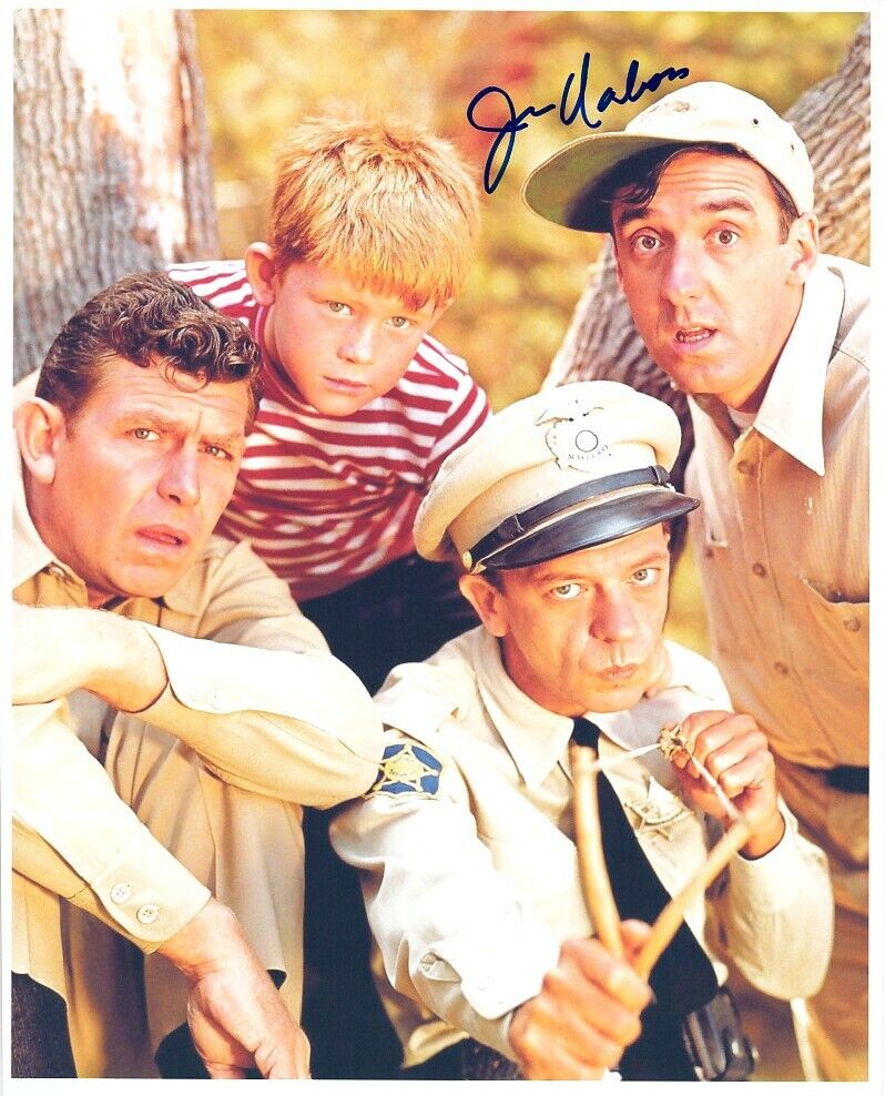 JIM NABORS signed THE ANDY GRIFFITH SHOW color 8x10 w/ coa MAYBERRY MEN portrait