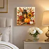 Happy Thanksgiving Day DIY 5D Diamond Painting Kit with Frame 25x25cm