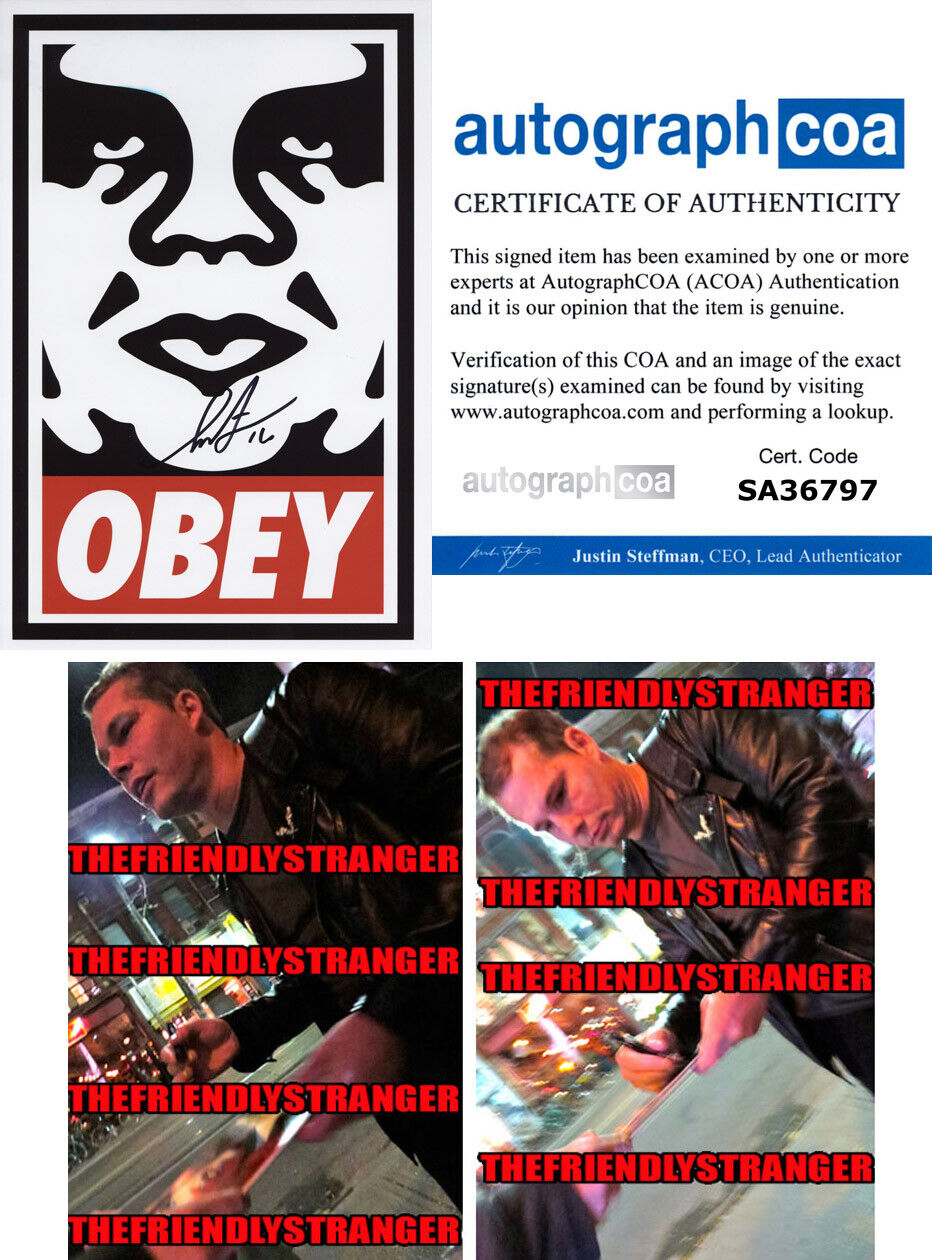 SHEPARD FAIREY signed OBEY ICON