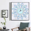 Flower Clock  | Crystal Rhinestone  | Full Round Diamond Painting Kits