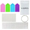 Diamantmalwerkzeuge Set Point Bohrer Aufbewahrungstasche Tablett Kits DIY (32 Stück)