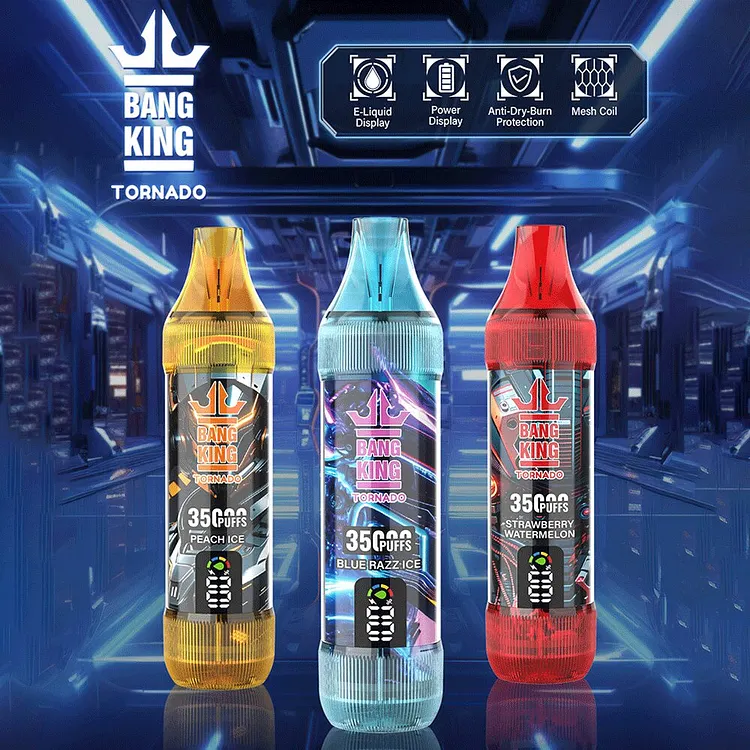 Bang King Tornado 35000 35K Puffs Original LED Display Edition (Box of 3) mysite www.vapeshoppromax.com