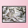 (Counted/Stamped) 14CT Tiger - Cross Stitch 51*36cm/20.08*14.17in(Brand)