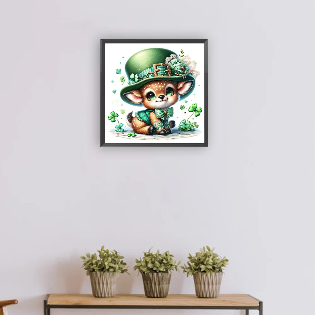 Diamond Painting - Full Round Drill - Lucky Deer(Canvas|30*30cm)