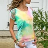 Women's Tie Dye Crew Neck Short Sleeve T-Shirt