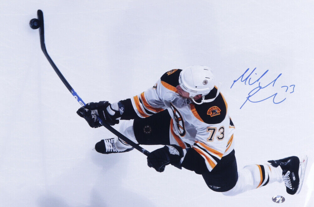 Autographed Michael Ryder Boston Bruins Signed 12x18 Hockey Photo Poster painting Poster YSMSCOA