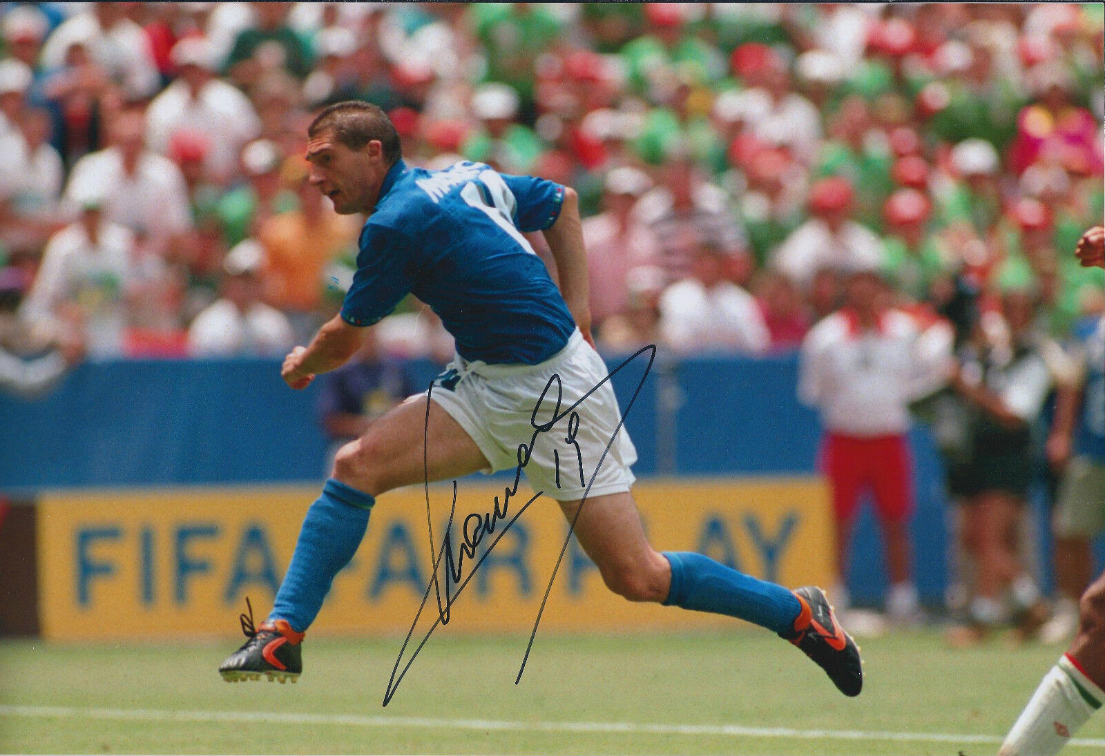 Daniele MASSARO SIGNED COA Autograph 12x8 Photo Poster painting AFTAL ITALY Scores in World Cup