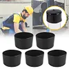 5PCs Rubber End Caps Round Bolt Covers Caps Bolt Cap for Bolt 60-63mm (Black)
