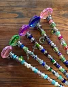 Beaded Fairy Garden Stakes / Home Decor