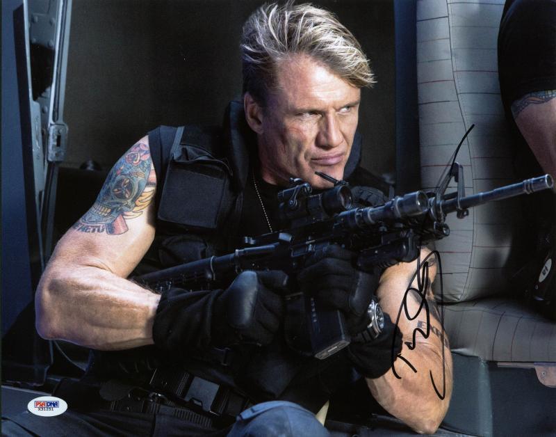 Dolph Lundgren Expendables 3 Signed Authentic 11X14 Photo Poster painting PSA/DNA #X31251