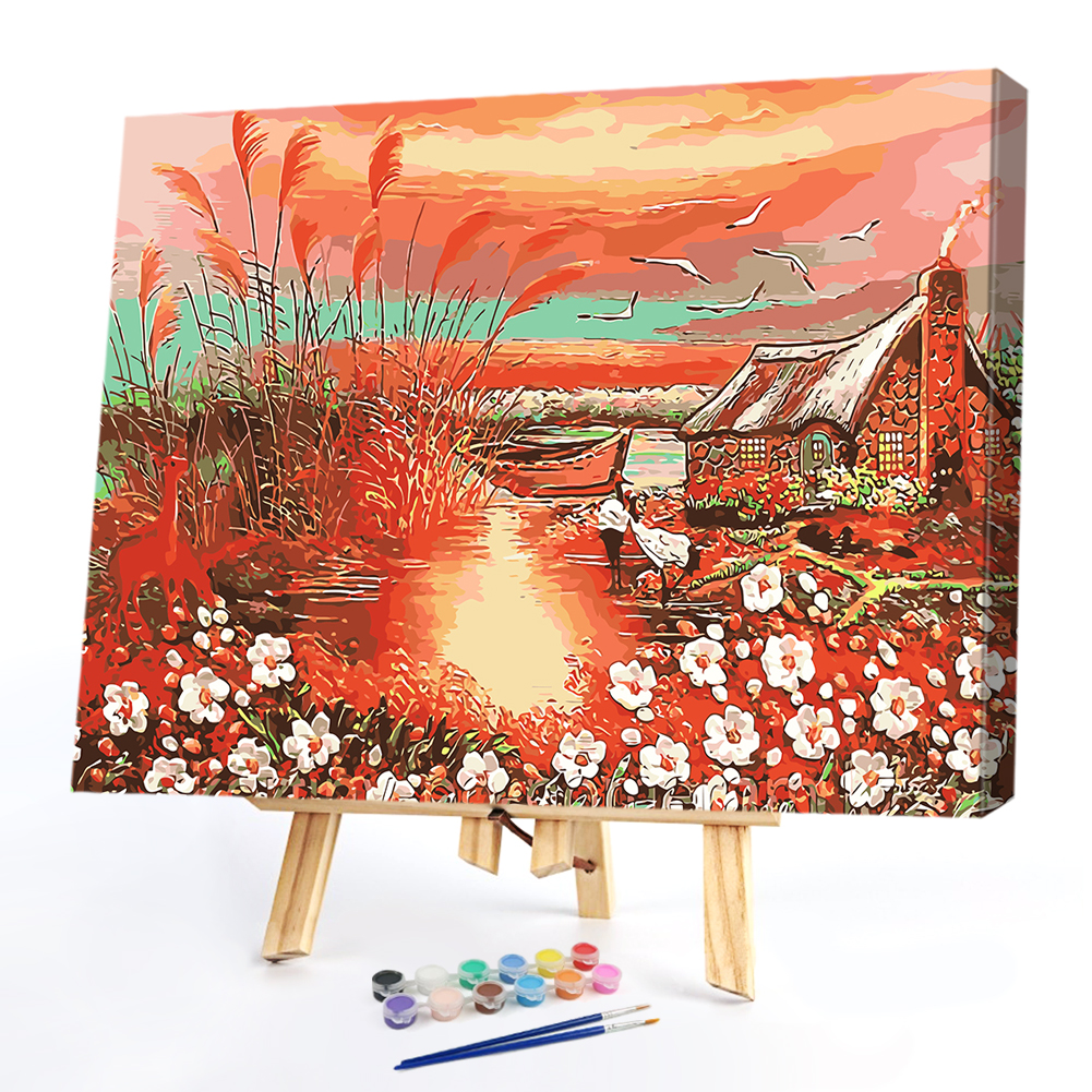 

40*50CM Paint By Numbers-Cabin, 501 Original
