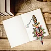 6PCS Diamond Art  Pendant Special Shape Dagger Bookmarks Kit