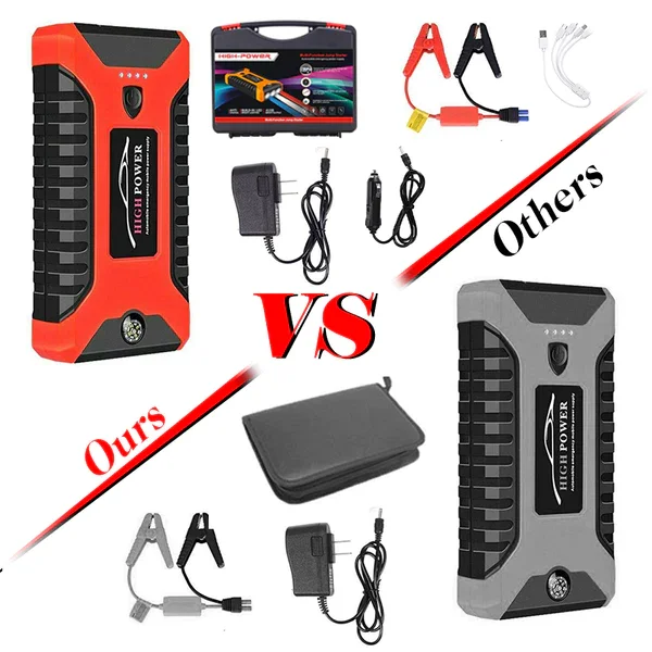 ELECTRIC JUMP STARTER & POWER BANK & TYRE INFLATOR COMBO OPTION TO BUY!
