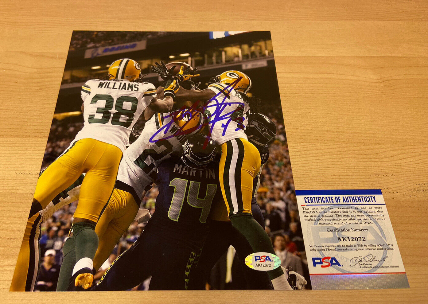 M. D. Jennings Green Bay Packers The Catch