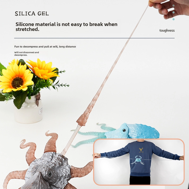 Simulation Of Marine Animals Underwater World Soft Glue Octopus Crab Model Vent Decompression Stretch Children’s Toys