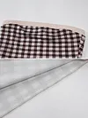 Plaid Bandeau Backless Top&Pants Two-Piece Suits