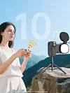 Magnetic Handheld Phone Selfie Stick BT Portable Photography Selfie Phone Grip Phone Holder Shooting Aid Compatible for iPhone for Magsafe & Android